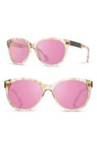 Women's Shwood 'madison' 54mm Polarized Sunglasses - Blossom/ Ebony/ Rose Flash