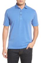 Men's Thaddeus Paul Stretch Pique Polo, Size - Blue