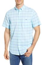 Men's Vineyard Vines Pleasant Bay Classic Fit Plaid Sport Shirt - Blue