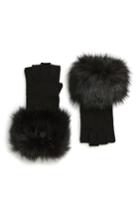 Women's Michael Michael Kors Fingerless Gloves, Size - Black