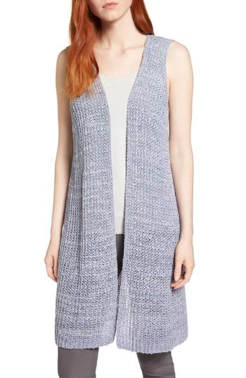 Women's Nic+zoe Sunset Long Vest - Blue