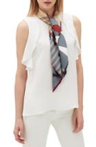 Women's Lafayette 148 New York Bauhaus Veritas Silk Twill Scarf