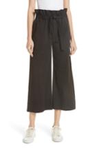 Women's Frame Paperbag Waist Wide Leg Crop Pants