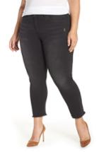Women's Wit & Wisdom Seamless Frayed Ankle Skimmer Jeans - Black