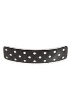 France Luxe Geo Rectangle Barrette, Size - Black