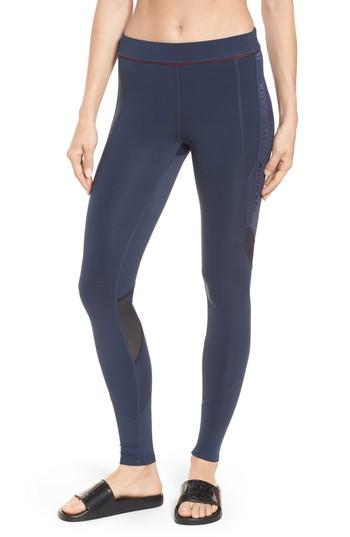 Women's Ivy Park Logo Elastic Leggings, Size - Blue