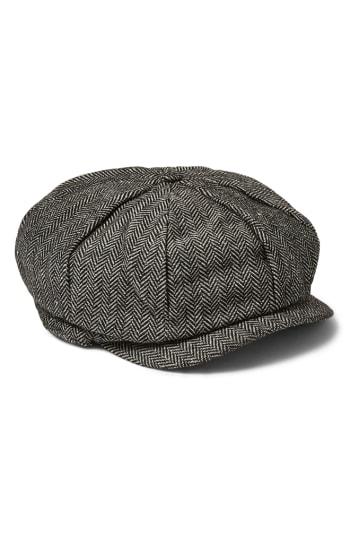 Men's Topman Baker Boy Cap - Grey