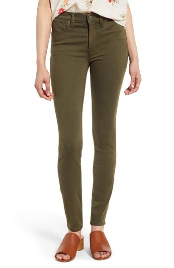 Women's Madewell High Waist Skinny Jeans - Green