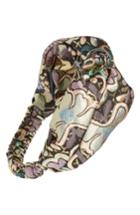 Berry Knotted Brocade Headband, Size - Metallic