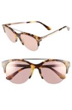Women's Tom Ford Adrenne 55mm Sunglasses - Havana/ Rose Gold/ Polar Green