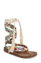 Women's Sam Edelman Kelby Embroidered Sandal M - Ivory