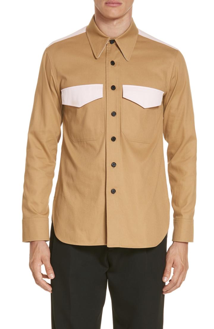 Men's Calvin Klein 205w39nyc Uniform Shirt Eu - Pink