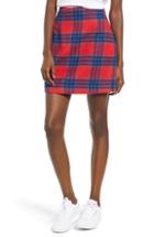 Women's Lauren Ralph Lauren Plaid Wool Blend Coat