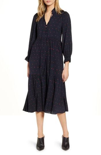 Women's Ag Celeste Tiered Midi Dress - Blue