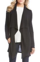 Women's Karen Kane Drape Front Pocket Sweater - Black