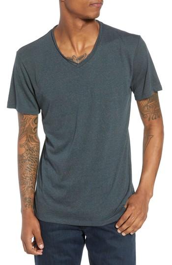 Men's The Rail Burnout Raw Edge V-neck T-shirt - Green