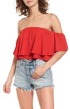 Women's Show Me Your Mumu Off The Shoulder Ruffle Top
