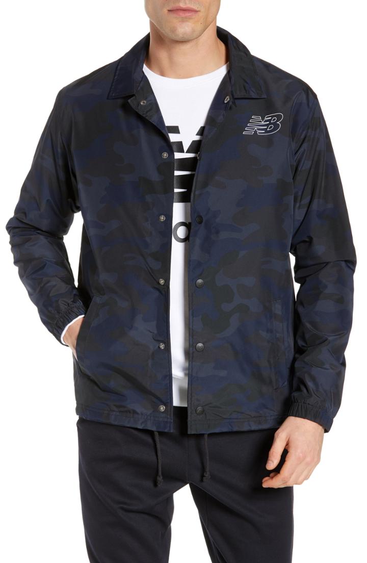 Men's New Balance Classic Coach's Jacket, Size - Black