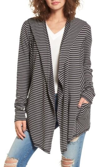 Women's Billabong Make Way Thermal Hooded Cardigan - Black