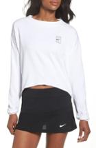 Women's Nike Court Dri-fit Long Sleeve Tennis Top - Black