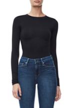 Women's Good American Good Body Long Sleeve Bodysuit