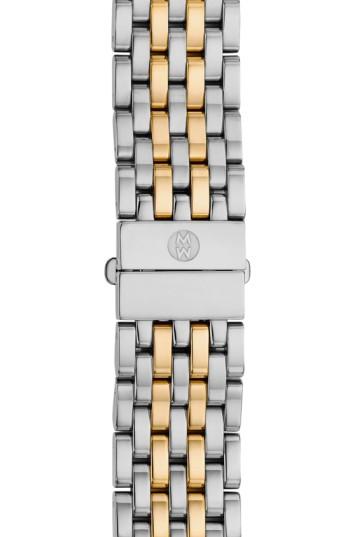Women's Michele Serein 16 16mm Two-tone Bracelet Watchband
