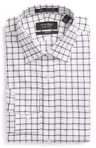 Men's Nordstrom Men's Shop Smartcare(tm) Trim Fit Check Dress Shirt .5 34/35 - Purple