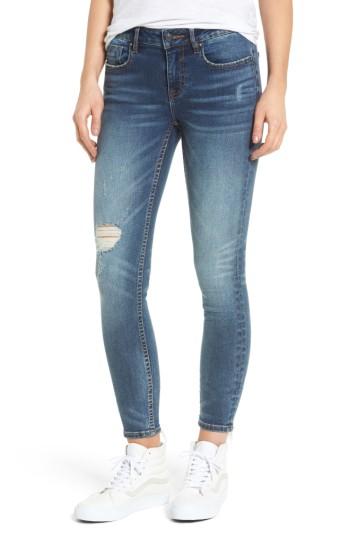 Women's Vigoss Chelsea Ripped Skinny Jeans - Blue