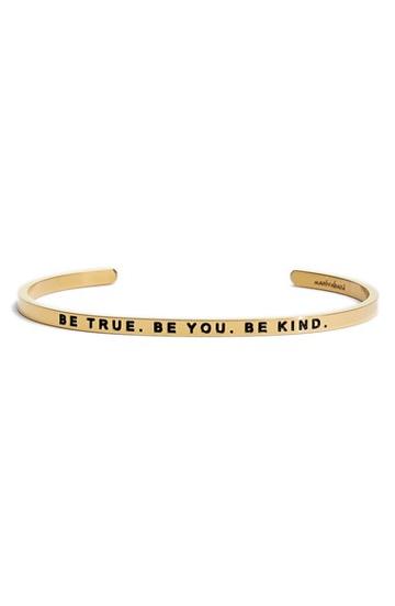 Women's Mantraband 'be True. Be You. Be Kind' Cuff
