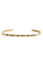 Women's Mantraband 'be True. Be You. Be Kind' Cuff