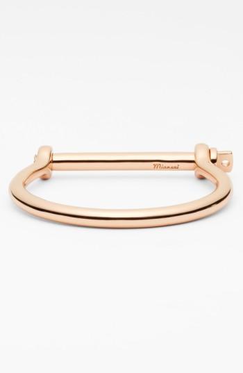 Men's Miansai Rose Plated Screw Cuff Bracelet