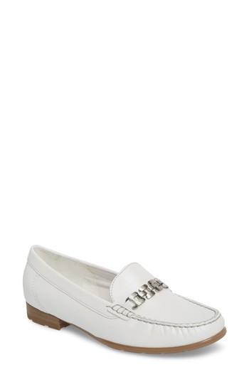 Women's Ara Natalya Loafer M - White