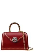Gucci Gatto Medium Top Handle Bag - Red