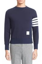 Men's Thom Browne Stripe Sleeve Sweatshirt