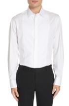 Men's Emporio Armani Trim Fit Stretch Tuxedo Shirt .5 - White