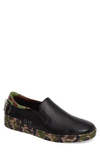 Men's Moschino Camo Slip-on Sneaker Us / 41eu - Black