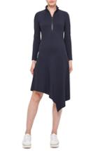 Women's Akris Punto Front Zip Asymmetrical Jersey Dress