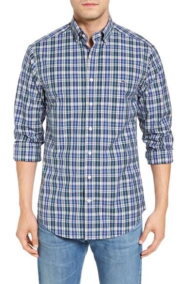 Men's Vineyard Vines Trumpet - Tucker Slim Fit Plaid Sport Shirt