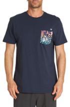 Men's Billabong Team Print Pocket T-shirt, Size - Blue