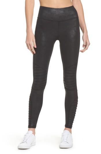 Women's Hpe High Waist Moto Leggings - Brown