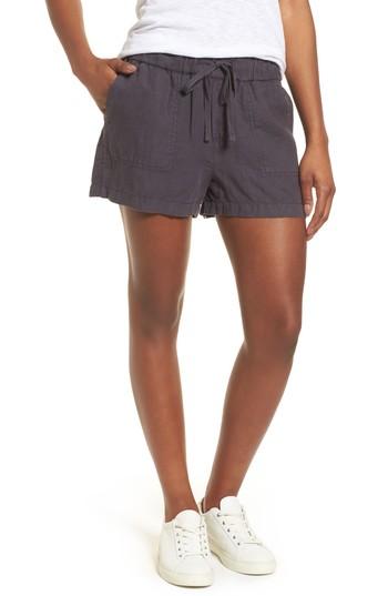 Women's Caslon Linen Shorts, Size - Grey