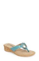 Women's Tuscany By Easy Street Fina Wedge Sandal N - Blue/green