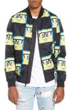 Men's Members Only Spongebob Bomber Jacket - Black
