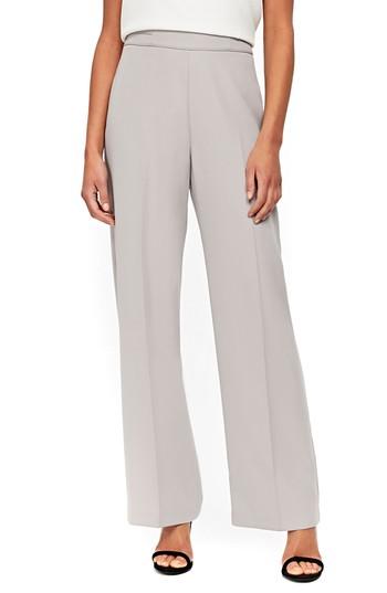 Women's Wallis Wide Leg Knit Trousers Us / 10 Uk - Grey
