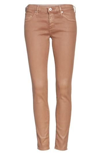 Women's Ag The Legging Coated Ankle Jeans - Pink