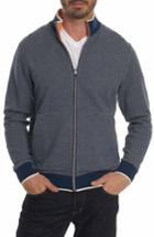 Men's Robert Graham Rivers Front Zip Knit Jacket - Blue