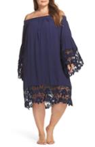 Women's Muche Et Muchette Jolie Lace Accent Cover-up Dress, Size - Blue