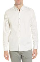 Men's Ted Baker London Bylly Trim Fit Sport Shirt (m) - White