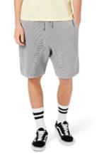 Men's Topman Ottoman Stripe Shorts - Grey