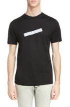 Men's Lanvin Reflective Tape Logo T-shirt - Black